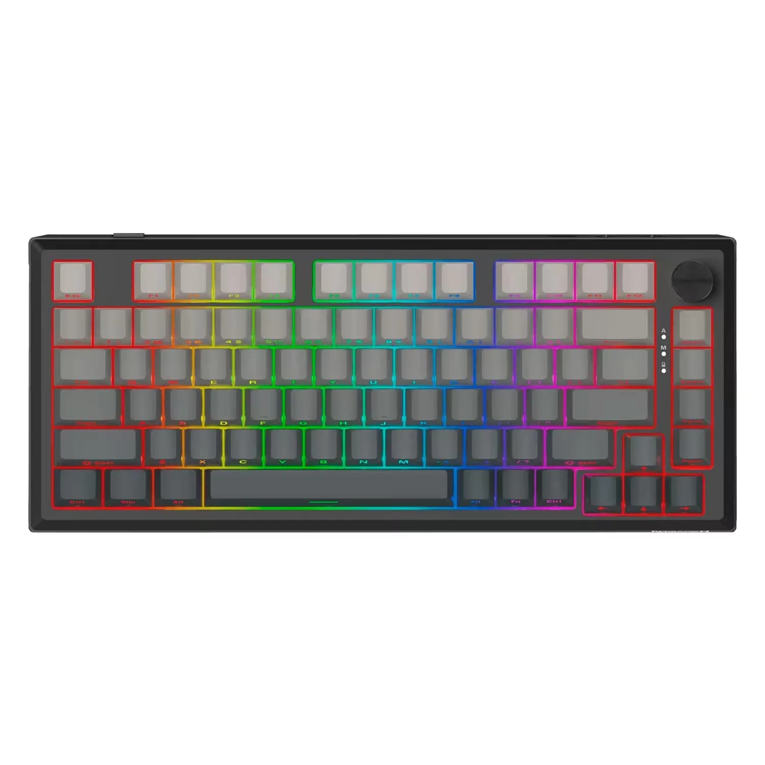 Redragon Teclado Gamer Redragon Penumbra Pro K687GG RGB Layout 75% Sem Fio - Preto