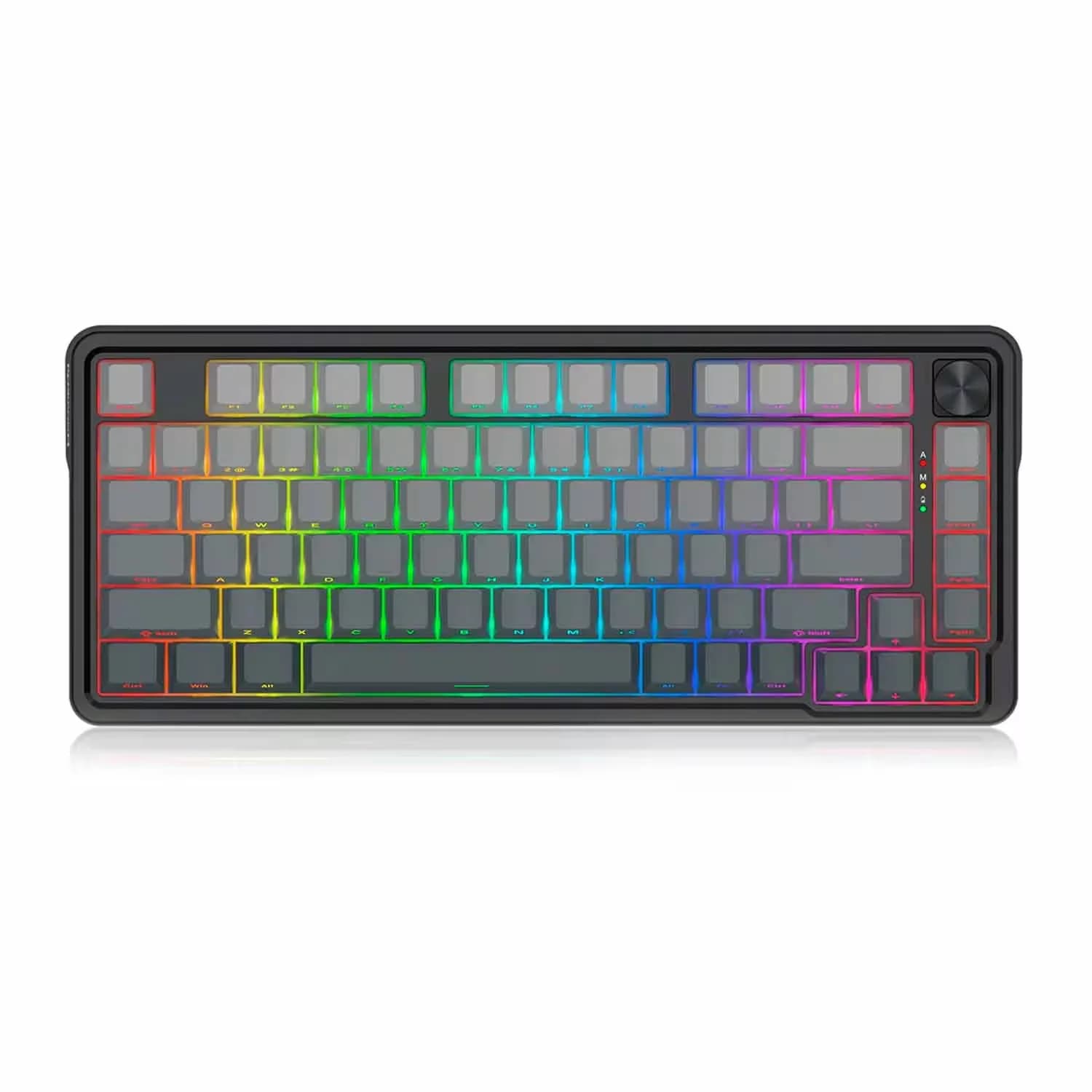 Redragon Teclado Gamer Redragon Ucal Pro K673SP RGB Layout 75% Wired Wireless - Cinza