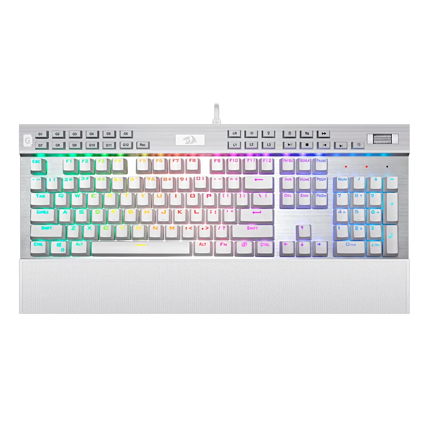 Redragon Teclado Gamer Redragon Yama K550W-RGB-1 RGB Switch Purple USB - Preto