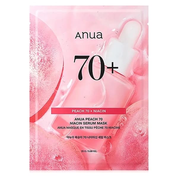 Anua Mascara Facial Peach 70+ Niacin Serum Mask - 1 Unidade