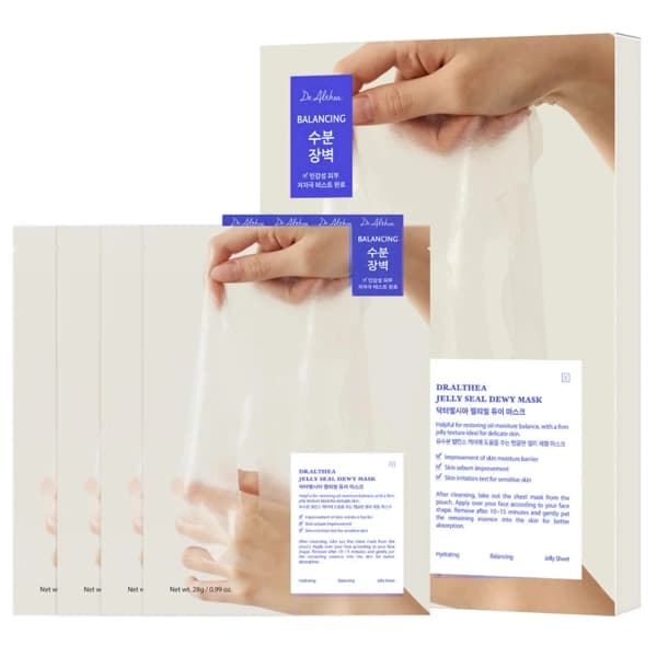 Dralthea Máscara Facial Dr. Althea Jelly Seal Dewy Mask - 4 Unidades