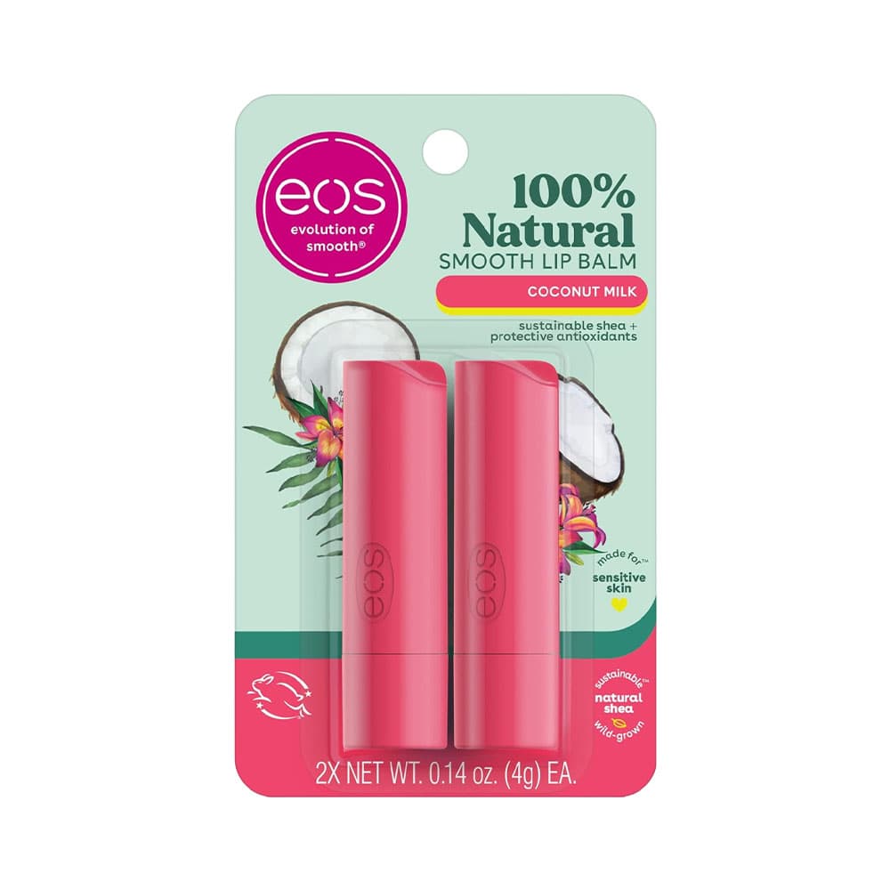 Eos Bálsamo Labial Eos Stick Smooth Coconut Milk 2 Unidades