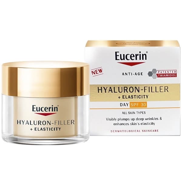 Eucerin Creme Facial Hidratante Hyaluron-Filler + Elasticity Day Spf30 50 Ml