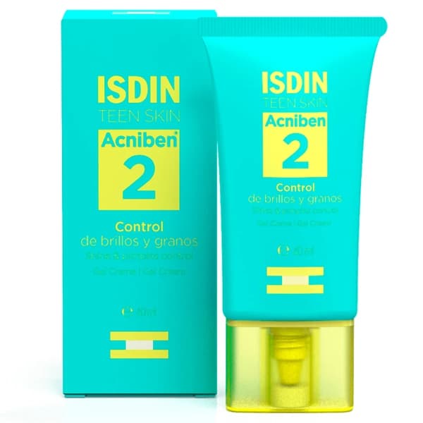 ISDIN Creme Facial Hidratante Acniben 2 Shine &Amp; Pimples Control de 40 Ml
