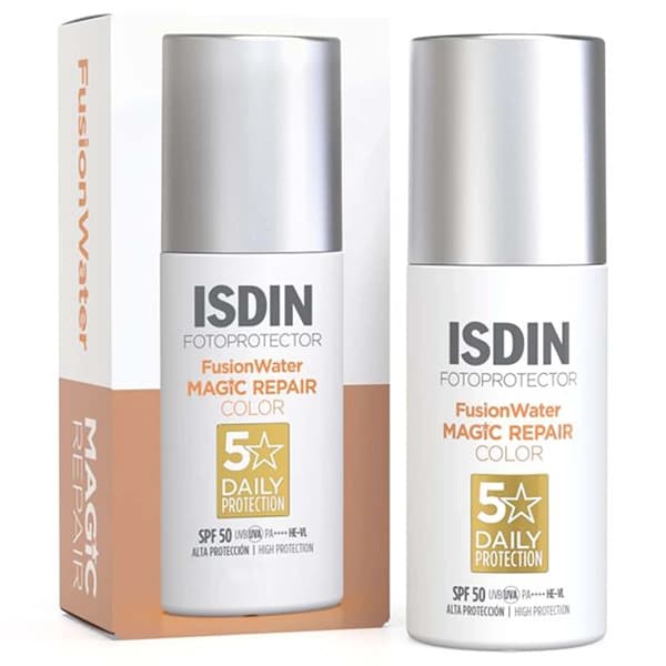 ISDIN Protetor Solar Facial Fusionwater Magic Repair Color Spf 50 50 Ml