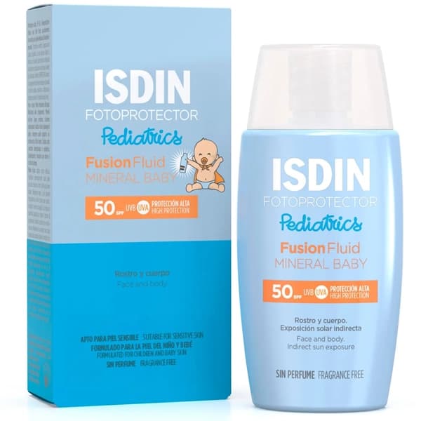 ISDIN Protetor Solar Pediatrics Fusion Fluid Mineral Baby Spf 50 50 Ml