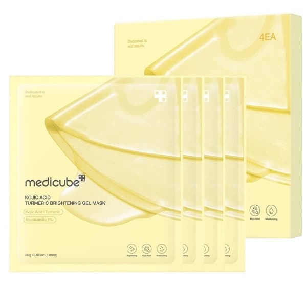 Medicube Máscara Facial Medicube Kojic Acid Turmeric Brightening Gel - 4 Unidades