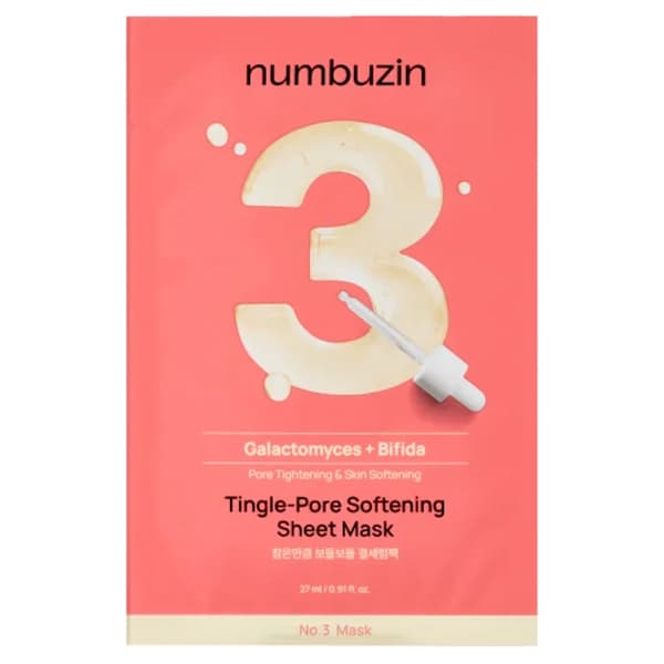 Numbuzin Máscara Facial Hidratante Numbuzin No.3 Tingle-Pore Softening - 1 Unidade