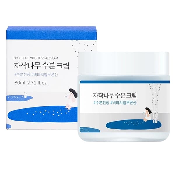 Round-Lab Creme Facial Hidratante Round Lab Birch Juice Moisturizing Cream de 80 Ml