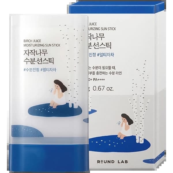 Round-Lab Protetor Solar Facial Em Barra Round Lab Birch Juice Moisturizing Sun Stick Spf 50+ Pa++++ 19 G