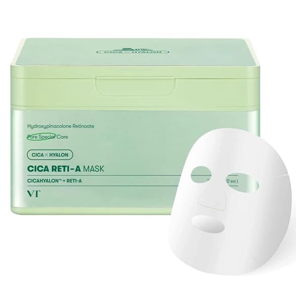 Vt-Cosmetics Máscara Facial Vt Cosmetics Cica Reti-a Mask - 30 Unidades