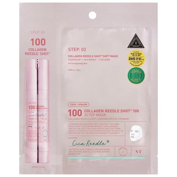 Vt-Cosmetics Máscara Facial Vt Cosmetics Collagen Reedle Shot 100 2-Step