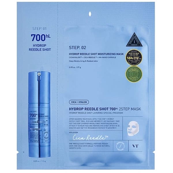 Vt-Cosmetics Máscara Facial Vt Cosmetics Reedle Shot 700Hl 2 Step Mask - 1 Unidad
