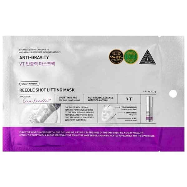 Vt-Cosmetics Máscara Facial Vt Cosmetics Reedle Shot Lifting - 1 Unidade