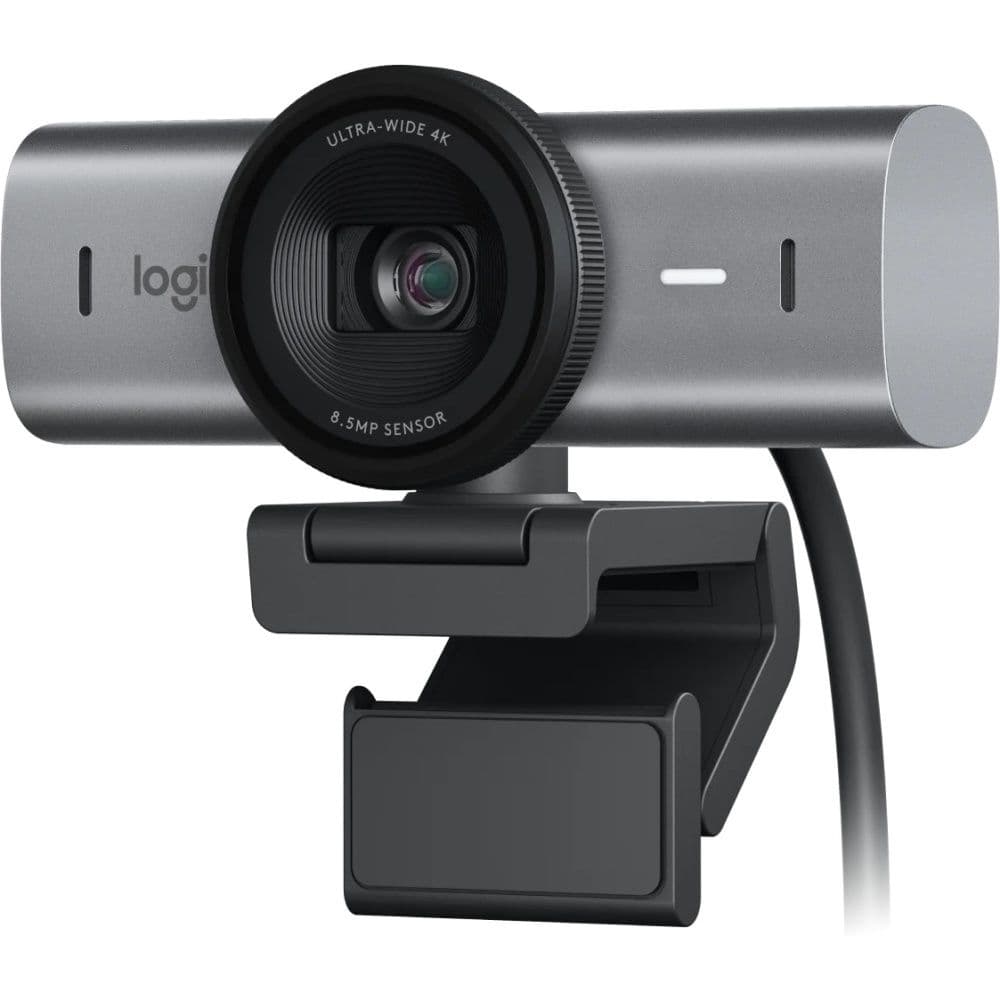 Logitech Webcam Mx Brio 4K Zoom X4 Ultra 4K 30FPS Cinza