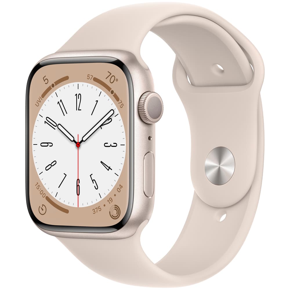 Apple Watch S8 MNUQ3LL Gps Pulseira Starlight