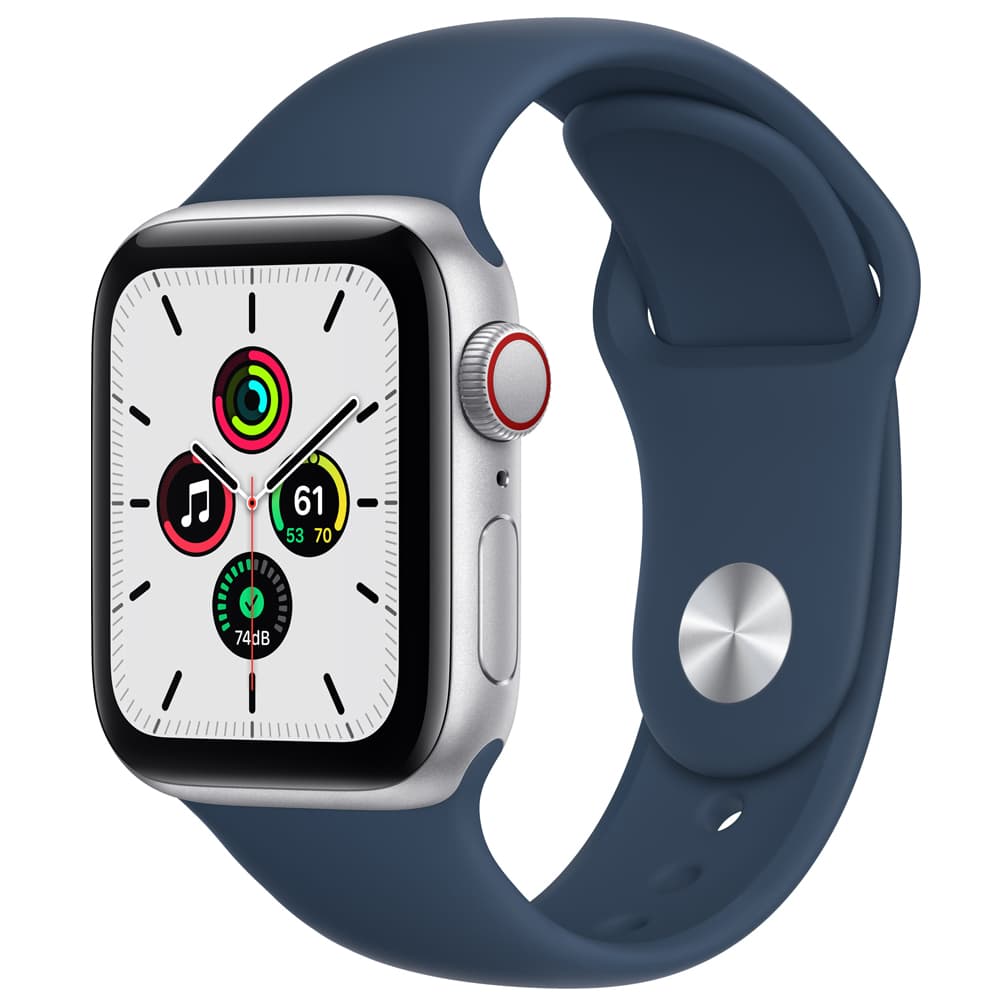 Apple Watch Se MKQL3LL Gps Cellular Aluminum Case Abyss Sport Band Azul
