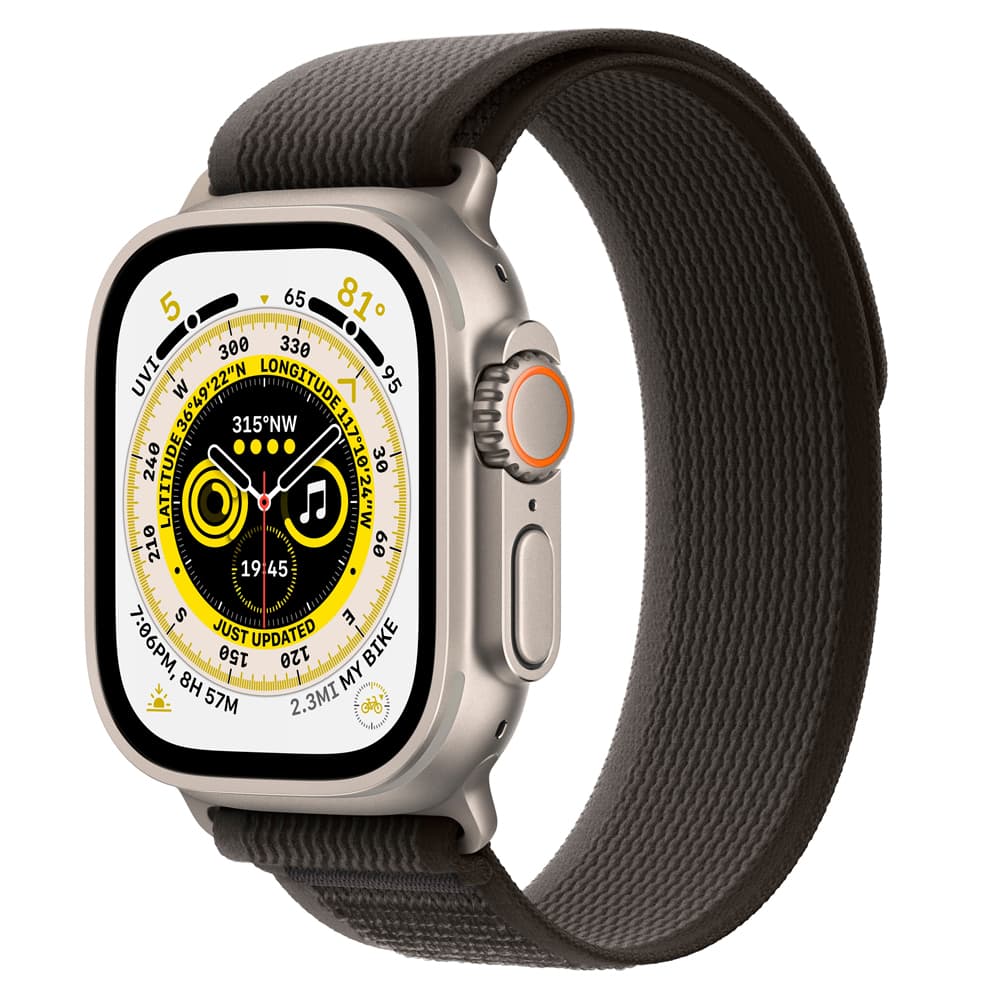 Apple Watch Ultra MQFX3BE Action Button Sirena 86DB Trail Loop Case Preto