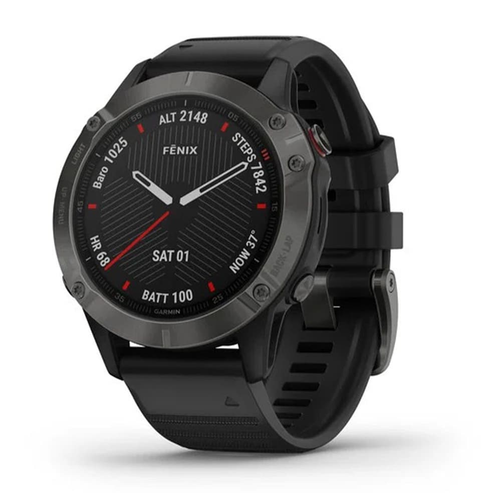 Sapphire Smartwatch Garmin Fenix Sapphire Multisport Gps Carbon Dlc Cinza