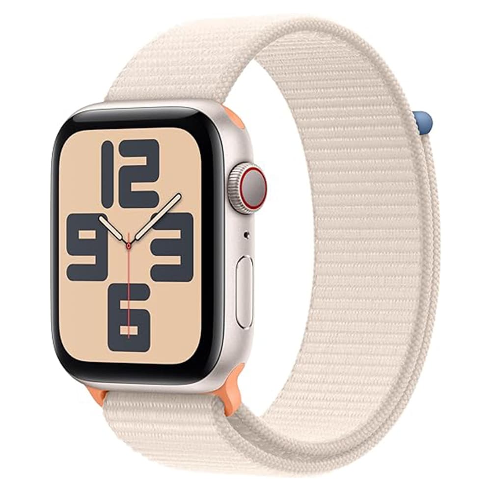 Apple Watch Se MRH13LL Pulseira Sport Loop Aluminium Case Starlight