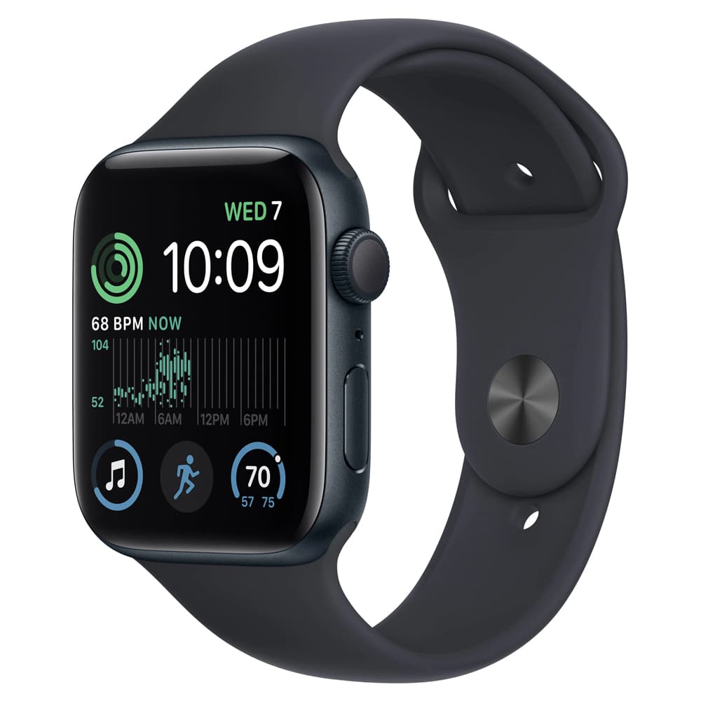 Apple Watch Se MNTG3LL Pulseira Sport Band Aluminium Case Midnight
