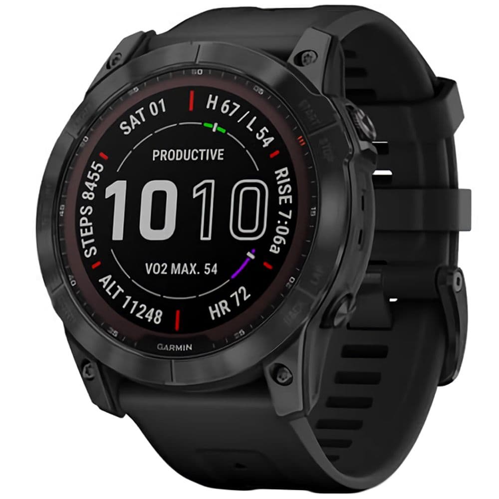 Sapphire Smartwatch Garmin Fenix 7X Sapphire Solar Atm Wi Fi Preto