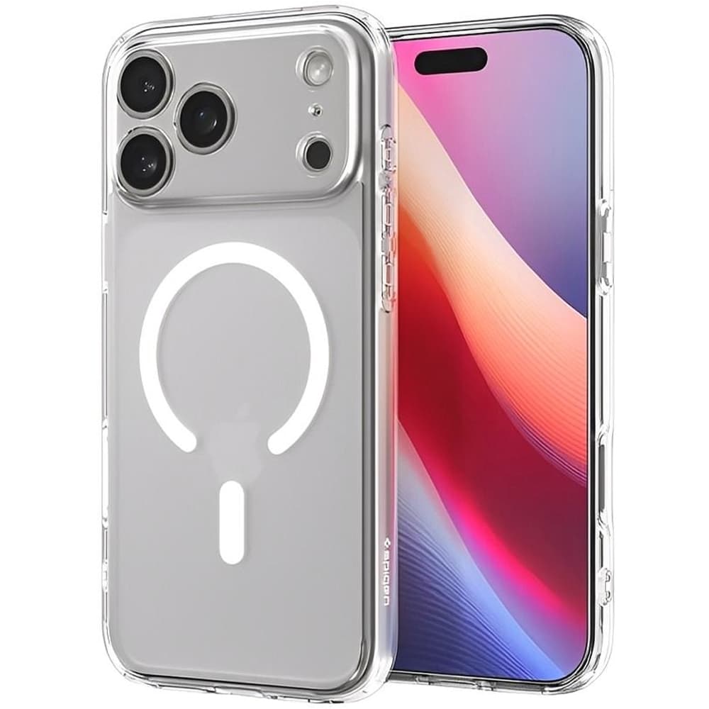 Apple Capa Spigen Crystal Hybrid Magfit ACS09599 Iphone Pro Max Clear Branco