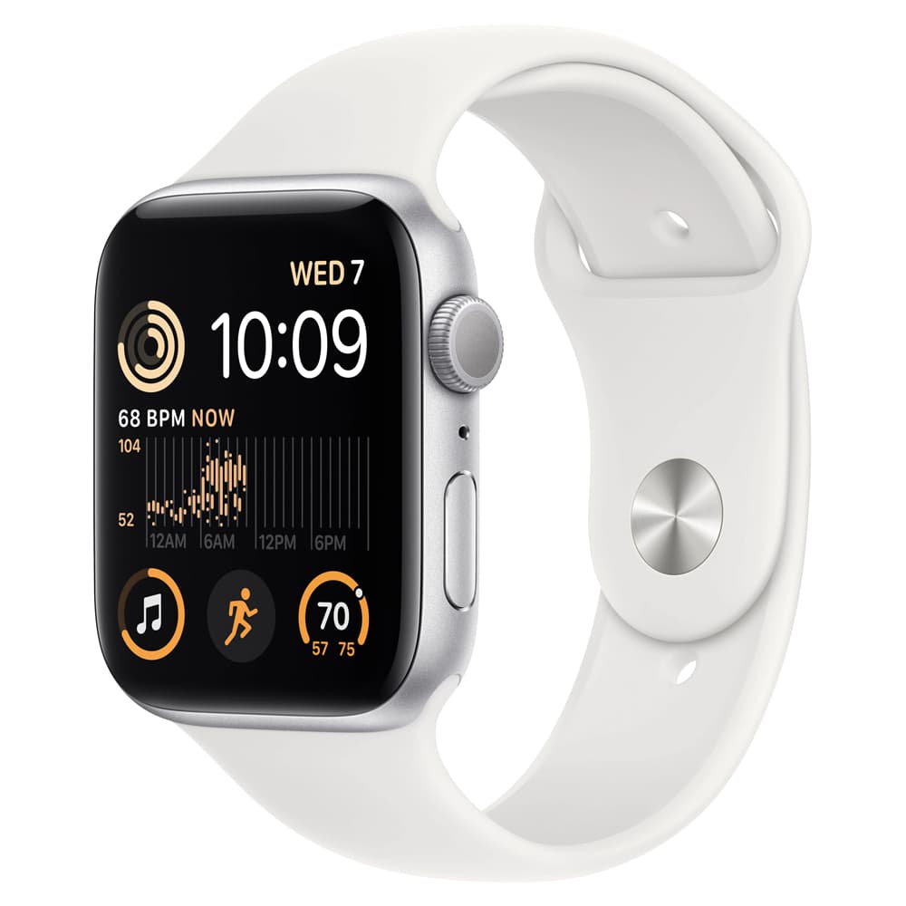 Apple Watch Se MNTJ3LL Pulseira Sport Band Aluminium Case Prata