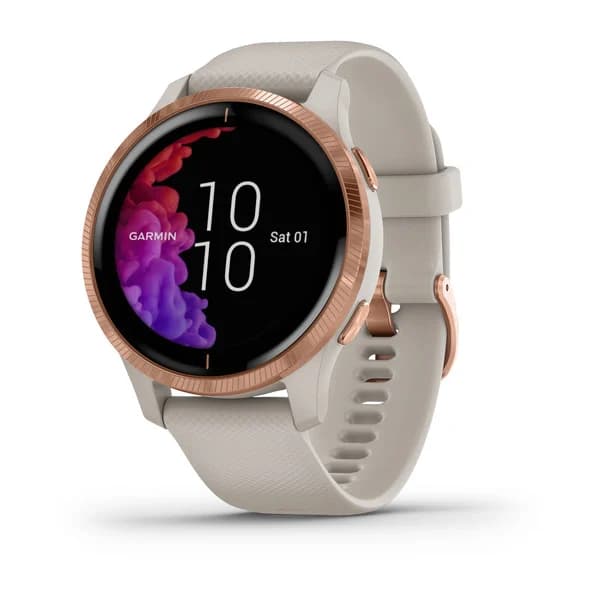 Garmin Smartwatch Garmin Venu Gps Rose Stainless Steel Sand Dourado