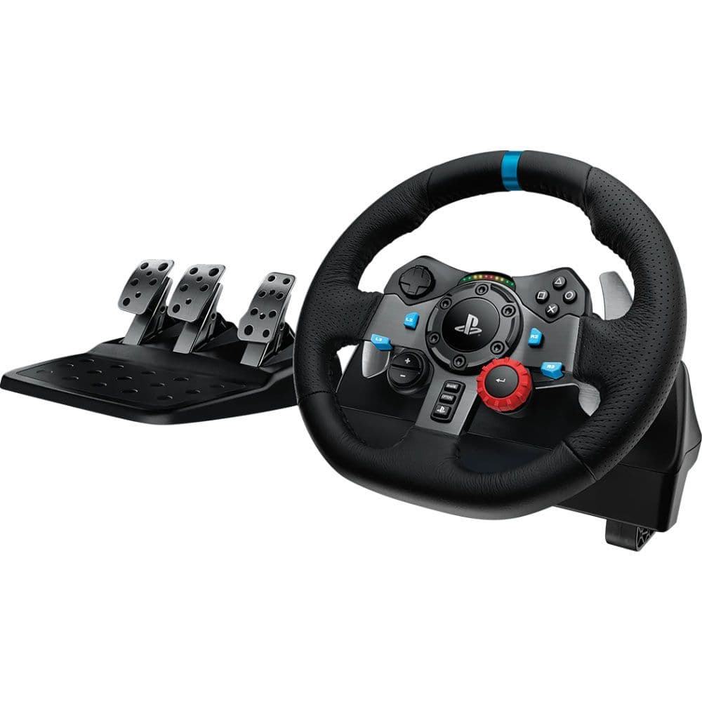 Logitech Volante Pedais G29 Driving Force PS5 Pc Giro Ate 900O Preto