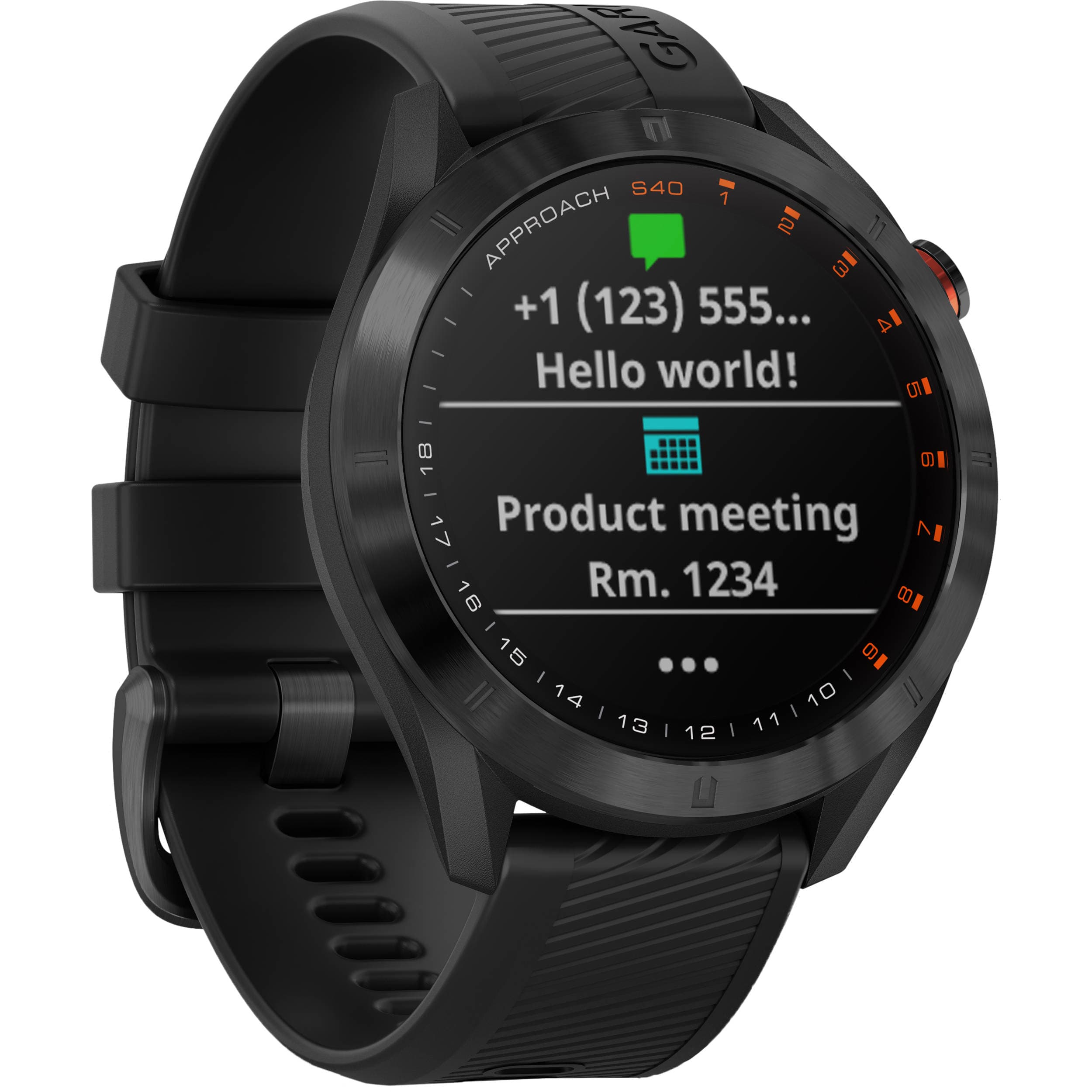 Garmin Smartwatch Garmin Approach S40 Premium Sport Gps Golf Preto