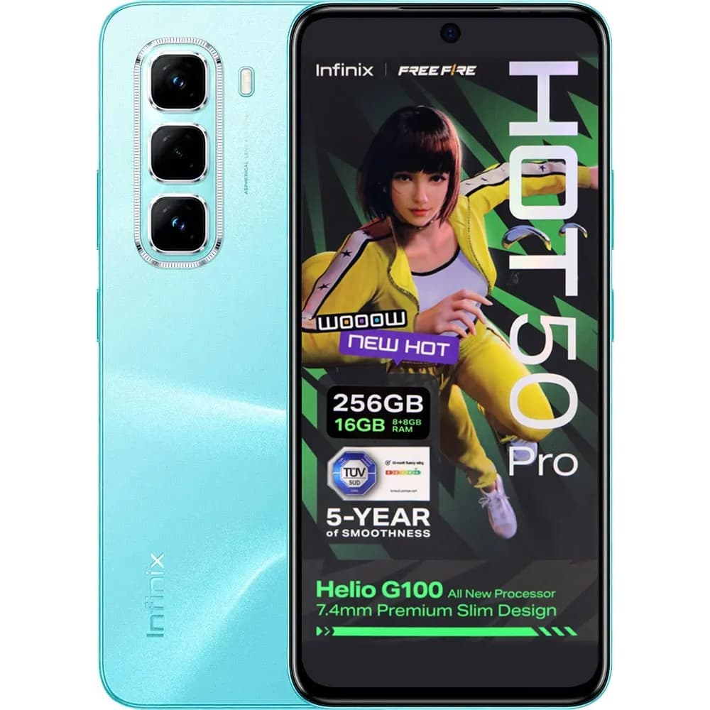 Infinix Hot Pro X6881 Amoled 120HZ Ai Glacier 256GB Azul
