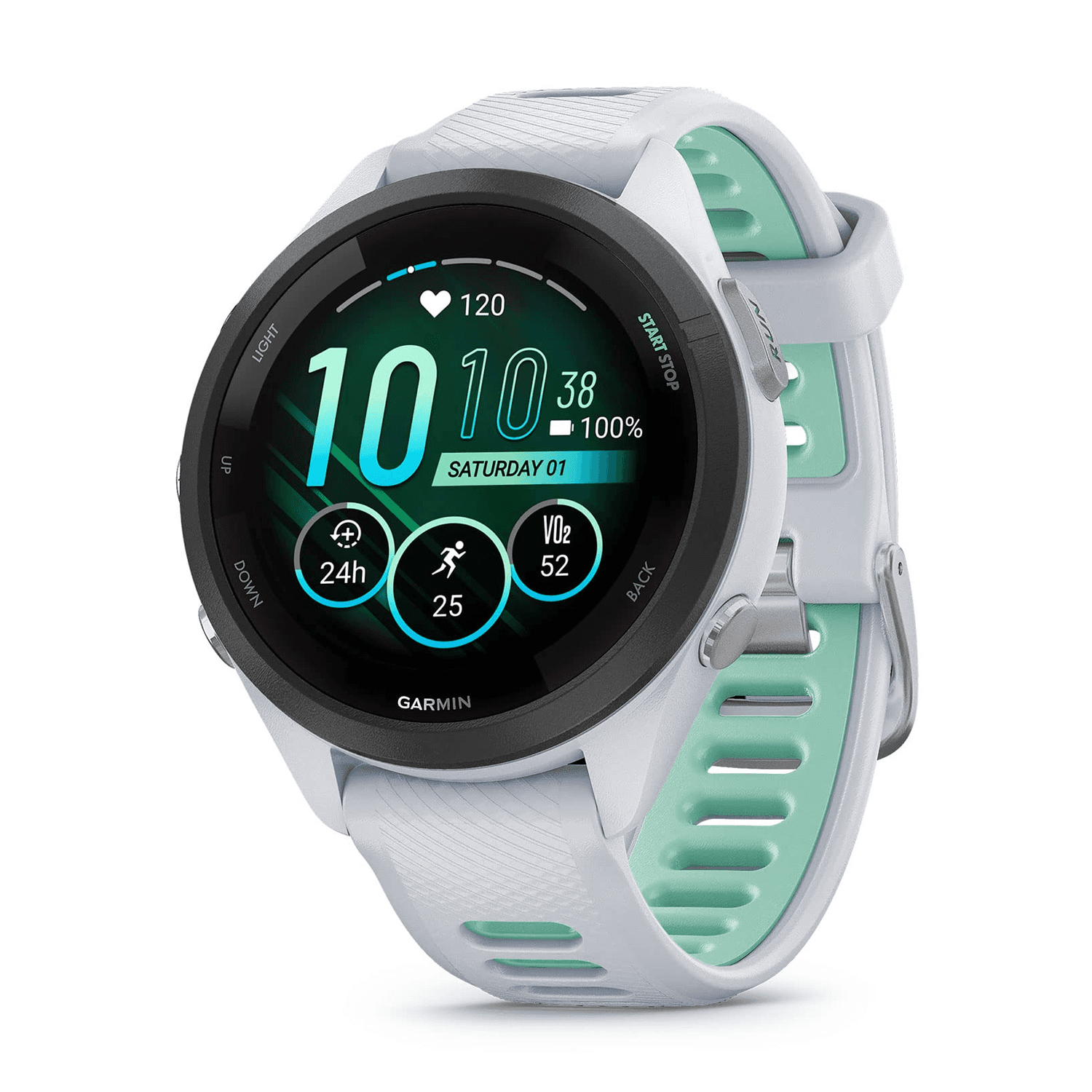 Garmin Smartwatch Garmin Forerunner 265S Music Atm Wi Fi Stone 8GB Branco