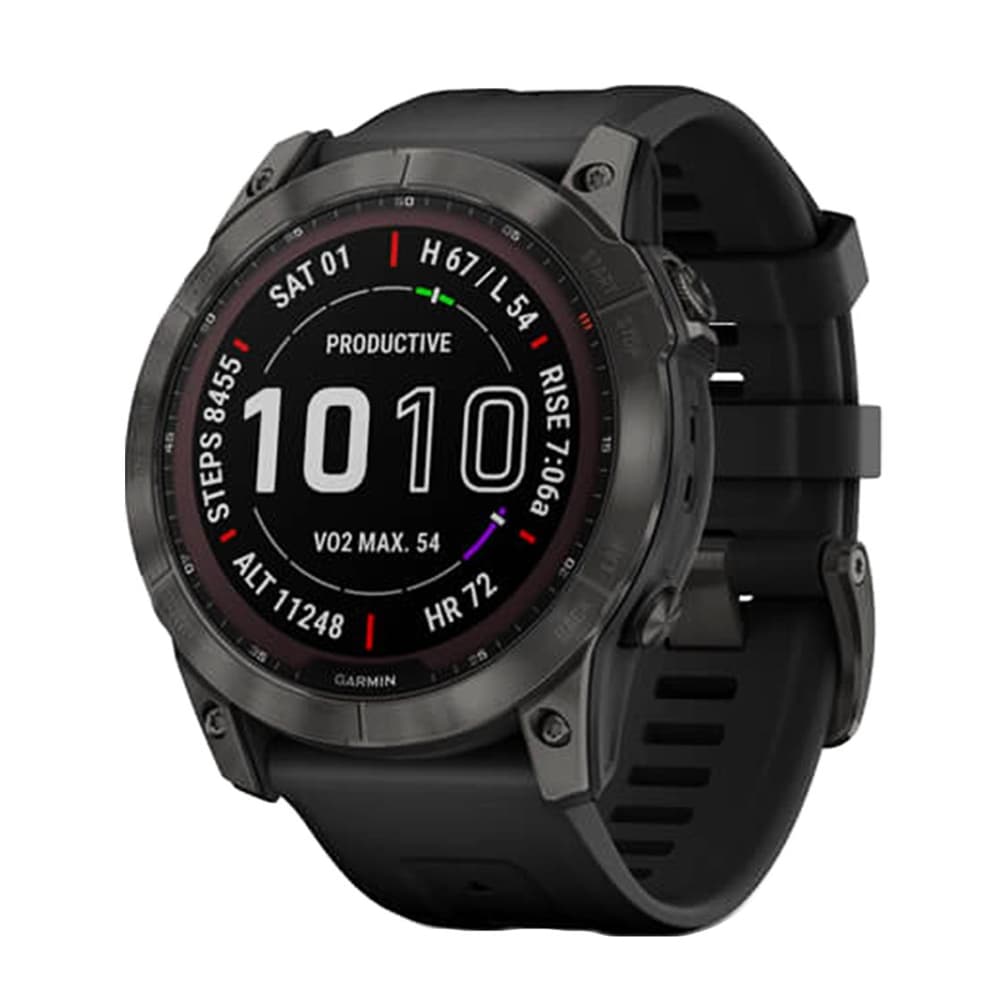 Sapphire Smartwatch Garmin Fenix 7X Sapphire Solar Atm Wi Fi Dlc Cinza