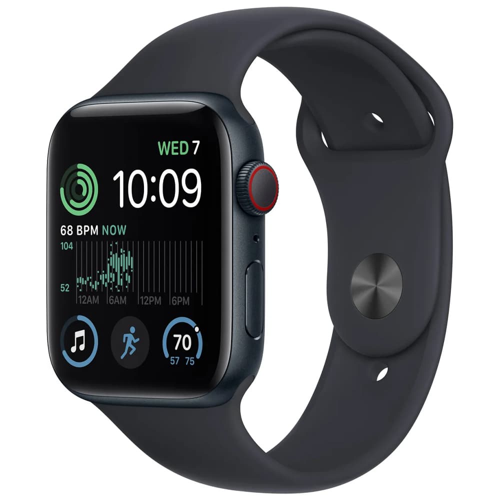 Apple Watch Se MNU03LL Gps Pulseira Sport Band Aluminium Case Midnight