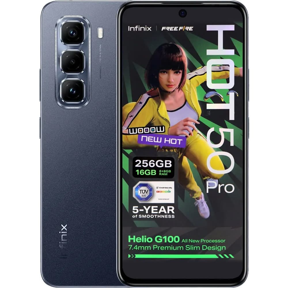 Infinix Hot Pro X6881 Amoled 120HZ Ai Sleek 256GB Preto