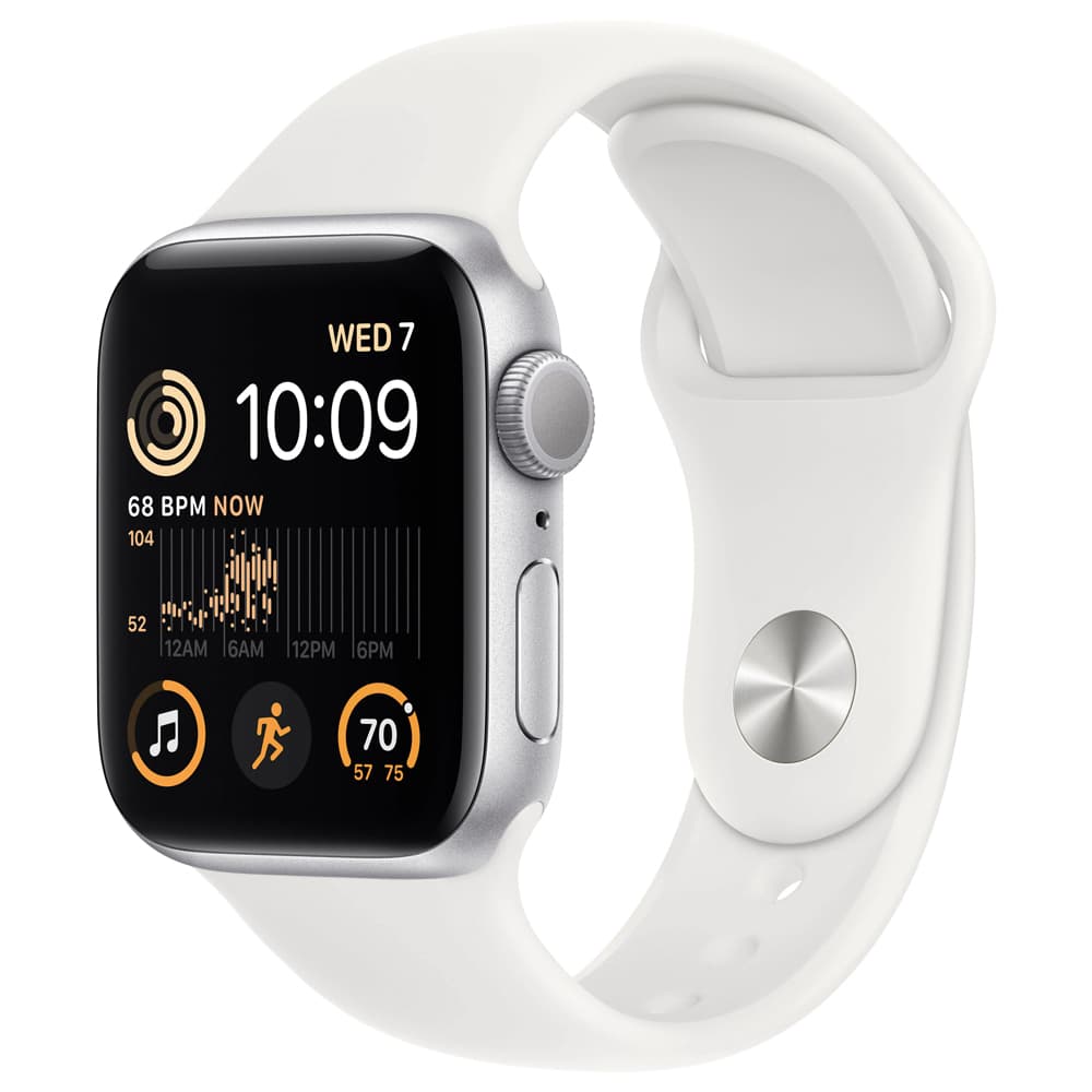 Apple Watch Se MNLD3LL Pulseira Sport Band Aluminium Case Prata