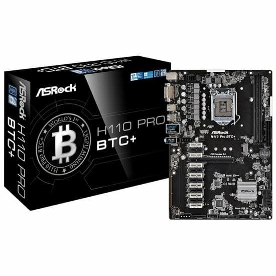 Asrock Placa Mae Asrock H110 Pro Btc Soquete Lga Intel 2X DDR4 Atx