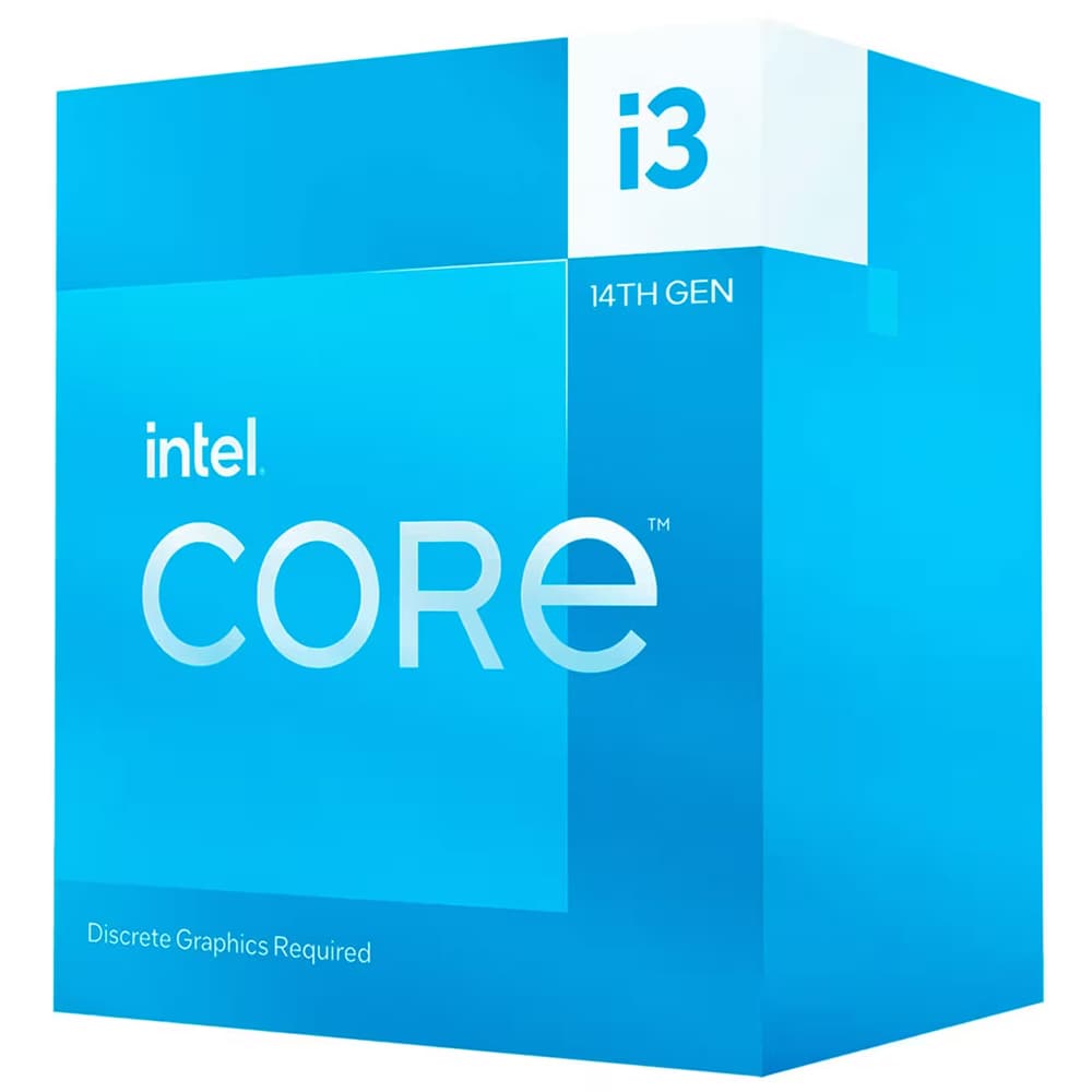 Intel Processador Intel I3 14100F 14TH Gen Quad 5GHZ Cache 12MB LGA1700