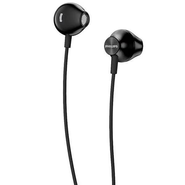 Fone de Ouvido Philips TAUE100BK 00 com Cabo de 1 Metro - Preto