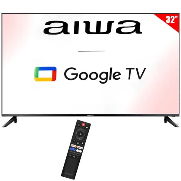 Smart TV LED 32" Aiwa AW32B4SM HD Google TV Wi-Fi Bluetooth com Conversor Digital