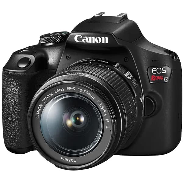 Eos Camera Canon Rebel T7 Wi Fi Lente Ef Mm Is Ii Preta
