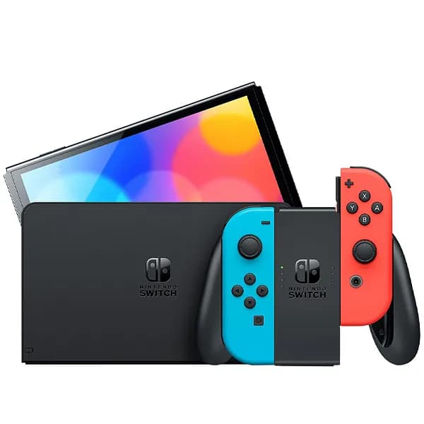 Nintendo Console Portátil Nintendo Switch OLED JP de 7.0" com 64GB - Vermelho Azul