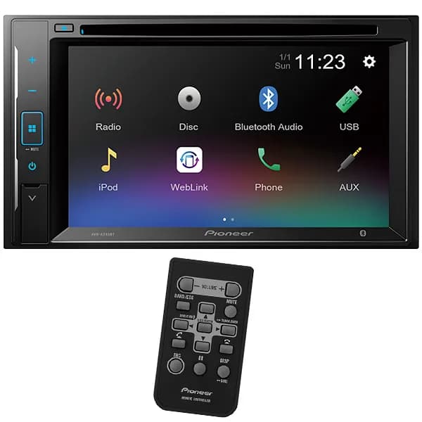 Pioneer Reprodutor Dvd Pioneer Avh A245BT Usb Radio Preto