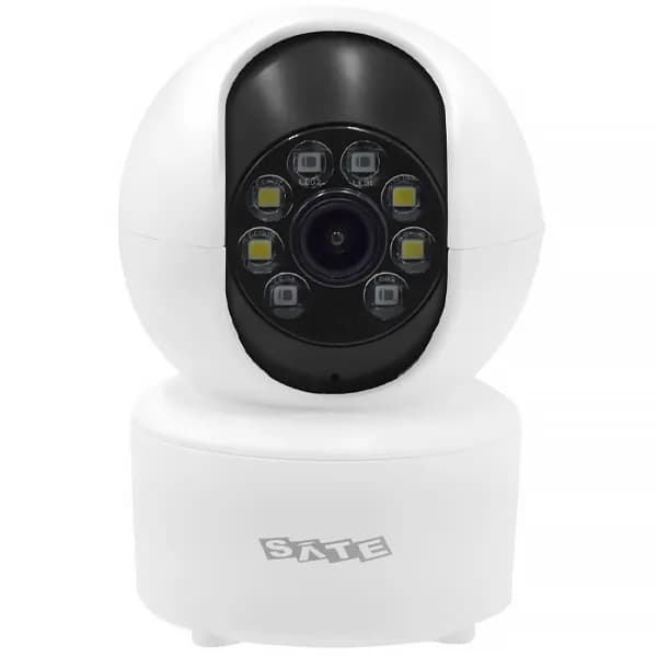 Satellite Camera Ip Satellite CAM002 Wi Fi Microfone Branca