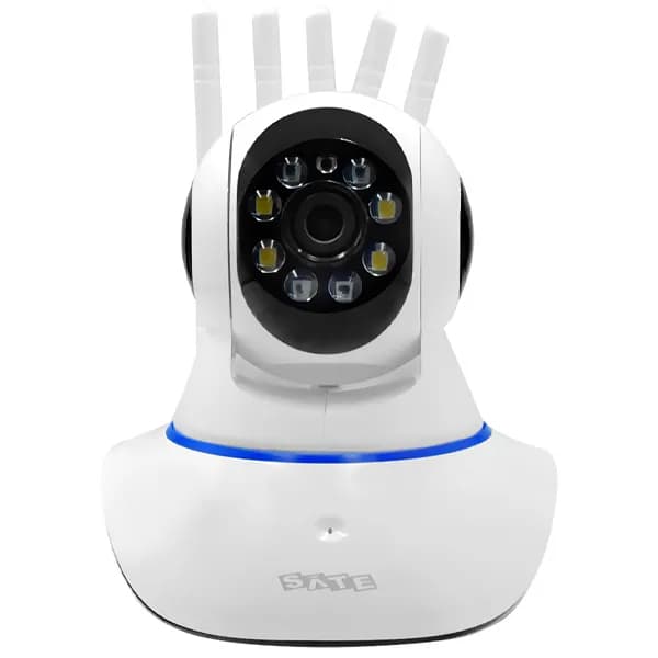 Satellite Camera Ip Satellite CAM006 Wi Fi Microfone Branca
