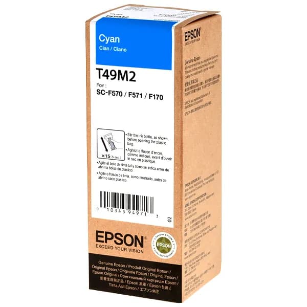 Epson Tinta Epson T49M2 C13T49M220 Impressoras Epson Cyan