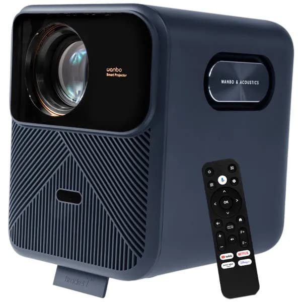 Wanbo Projetor Wanbo Mozart Pro WPB84 Ansi Lumens Wi Fi Bivolt Dark Azul