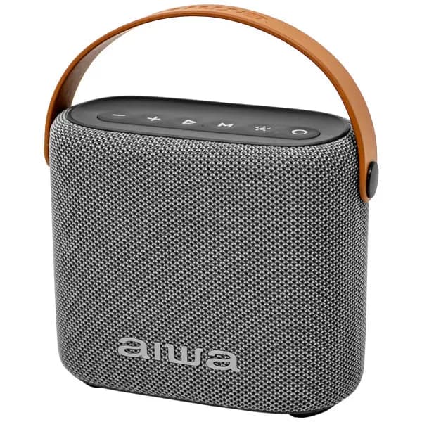 Aiwa Speaker Aiwa AWSS70BTGC Watts Radio Fm Usb Cinza