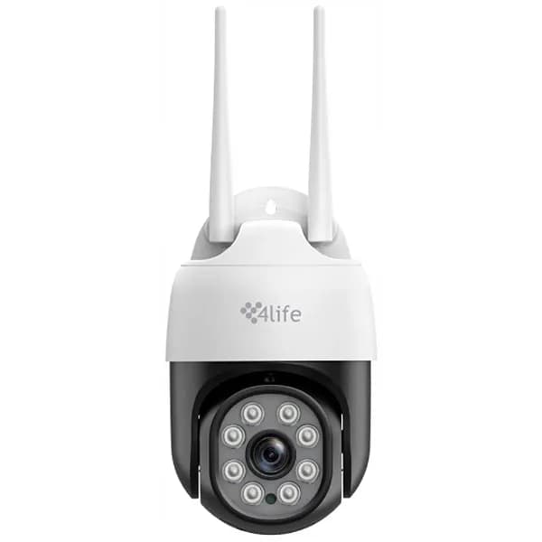 4life Camera Ip 4LIFE Falconview FLD4G 5K Wi Fi Microfone Branca Preta